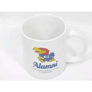  KU 11 oz. White Alumni Mug with Logo