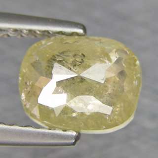 50ct Oval Rose Cut Light Yellow Natural Loose Diamond  