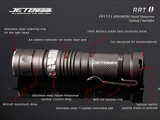 JETBEAM JET RRT0 Flashlight/Torch 240 Lumens R2  