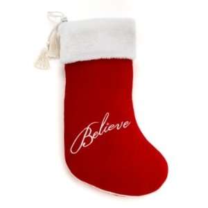 Macys Yes Virginia 19 x 11.5 Red Believe Christmas Stocking with 