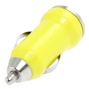  Gino DC 12 24V USB Port Car Charger Adapter Yellow for Apple 