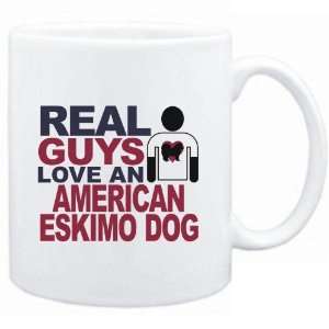 Mug White  Real guys love a American Eskimo Dog  Dogs 