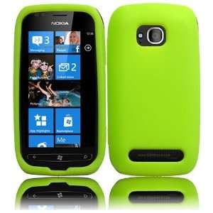 VMG T Mobile Nokia Lumia 710 Soft Skin Case Cover   GREEN Premium 1 Pc 