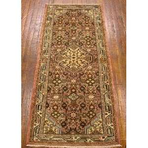  2x6 Hand Knotted Hamedan Persian Rug   63x26: Home 