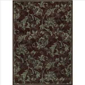   3X 19700 Gallery Lovelines Brown Contemporary Rug: Furniture & Decor