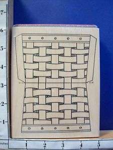 LEIGHS BASKET LIMITED EDITION rubber stamp 14H  