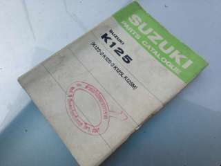 Suzuki K125 2 3 L M Original Part List Book [ USED ]  