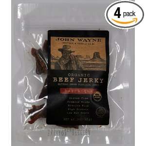 John Wayne Organic Beef Jerky Bar B Que, 0.19 Pounds (Pack of 4 