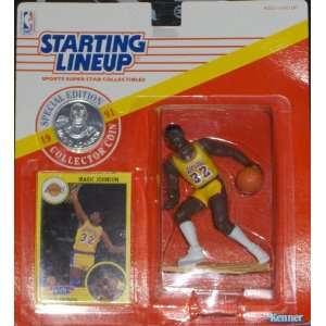   EDITION COLLECTOR COIN AND MAGIC JOHNSON ACTION FIGURE: Toys & Games