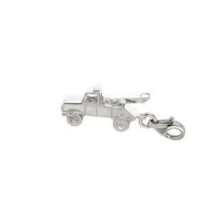   Charms Tow Truck Charm with Lobster Clasp, 14k White Gold Jewelry