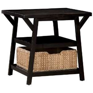  Square End Table in Licorice