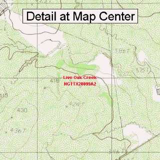   Map   Live Oak Creek, Texas (Folded/Waterproof)