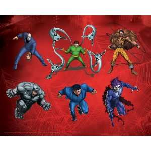 Spider Man Villains, Red, 16 x 20 Poster Print
