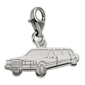 Rembrandt Charms Limousine Charm with Lobster Clasp, Sterling Silver
