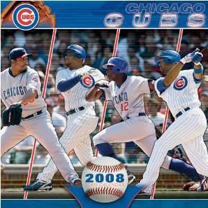  Chicago Cubs 12 x 12 2008 MLB Wall Calendar Sports 