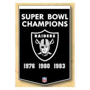 Oakland Raiders NFL 24 X 36 Wool Dynasty Banner  Sports 