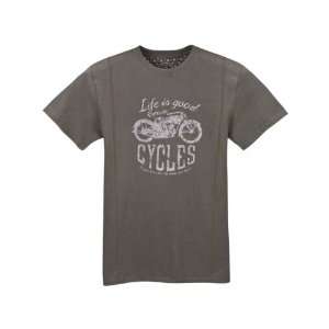  Life is good Mens Fade Out Cycles T Shirt: Sports 