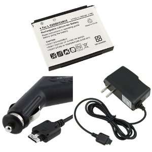   CELL PHONE BATTERY+CAR+AC CHARGER FOR LG CU920 CU915 VU: Electronics