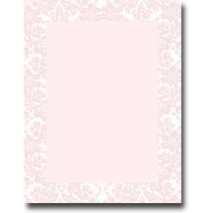 Masterpiece Studios Imprintable Blank Stock   Blooming Pink Letterhead