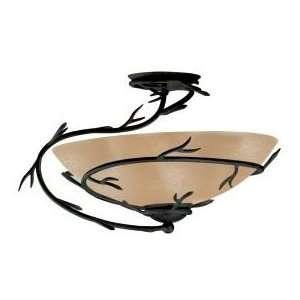  Kenroy Home Twigs Semi Flush with Bronze Finish: Home 