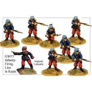   Great War French Infantry in Kepis, Firing Line (8) Toys & Games