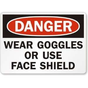  Danger: Wear Goggles Or Use Face Shield Laminated Vinyl 