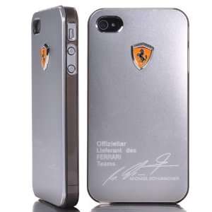 Ferrari Pattern Bistratal Aluminum Cover Plastic Inner Case for iPhone 