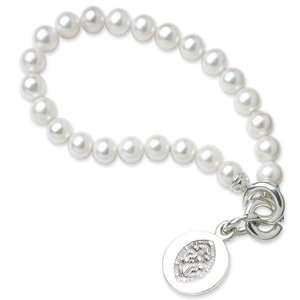  Johns Hopkins Pearl Bracelet with Sterling Silver Charm 