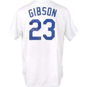 Kirk Gibson Autographed Jersey  Details: Los Angeles Dodgers, White 