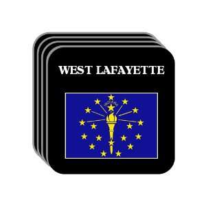  US State Flag   WEST LAFAYETTE, Indiana (IN) Set of 4 Mini 