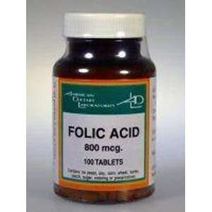  Folic Acid 800 mcg 100 tabs: Health & Personal Care