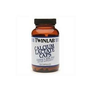  Twin Lab Calcium Lactate Capsules, 100 Capsules Health 