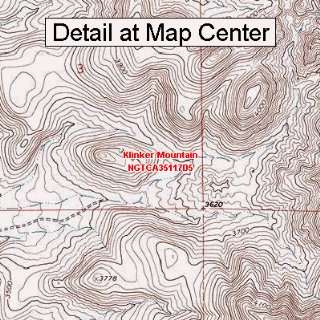  USGS Topographic Quadrangle Map   Klinker Mountain 