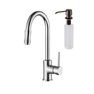 Kraus KPF 1622 KSD 30ORB 15 Pull Out Sprayer Kitchen Faucet and Soap 