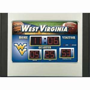  West Virginia Mountaineers Scoreboard Desk & Alarm Clock 