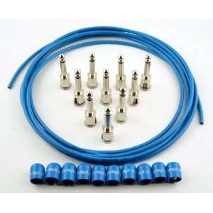  George Ls Blue Cable Kit Blue Caps: Musical Instruments