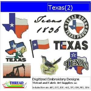  Digitized Embroidery Designs   Texas(2)   CD: Arts, Crafts 
