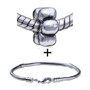   European Charm Bead Bracelet Fits Pandora Charms Pugster Jewelry