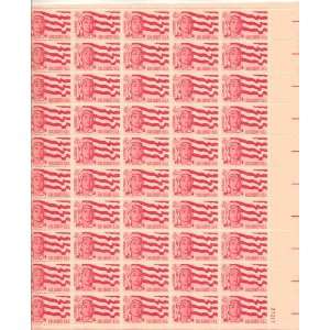   Scout and Flag Full Sheet of 50 X 4 Cent Us Postage Stamps Scot #1199