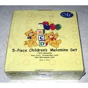  5 Piece Childrens Melamine Set 