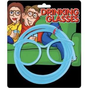 Drinking Glasses Party Gag Straw Eyeglasses