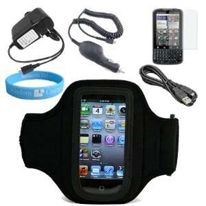  Armlength 12 inch Black Workout Armband for Motorola Droid 
