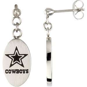  Dallas Cowboys Logo Dangle Earrings: Jewelry