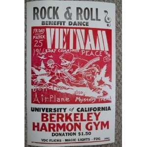  Vietnam Rock and Roll Benefit Dance Poster Everything 