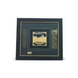  32x32cm Black Picture frame with Russian Home Blessing and 
