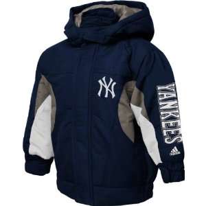  New York Yankees Toddler adidas Navy Midweight Hooded Jacket 