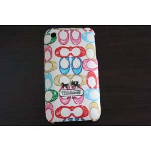 Multicolor On White C Designer Case, Hard Back Cover for iPhone 3g/3gs