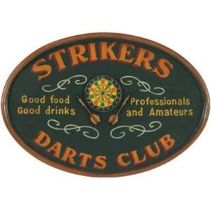  Pub Sign Strikers Darts Club w Hand Carved Front Sports 