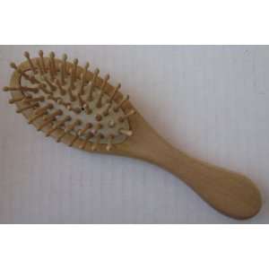  Small Wooden Flat Cushion Hair Brush with Wooden Bristles 