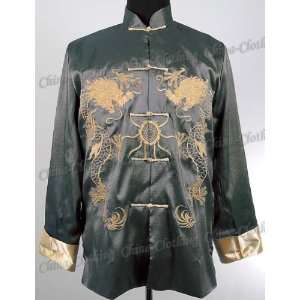  Chinese Embroidery Royal Kung Fu Jacket Grey Available Sizes M 